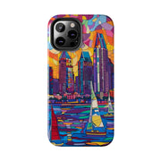 San Diego Skyline Pop Art Tough Phone Case LavenderCeleste