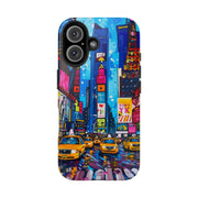 Times Square NYC Pop Art Tough Phone Case LavenderCeleste