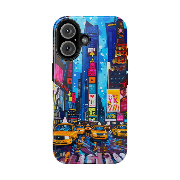 Times Square NYC Pop Art Tough Phone Case LavenderCeleste