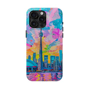 Toronto Pop Art Collage Skyline Tough Phone Case LavenderCeleste