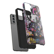 Goth Street Cat Pop Art Graffiti Tough Phone Case LavenderCeleste