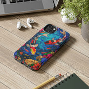 Vibrant Koi Pond Pop Art Tough Phone Case