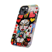 Queen of Hearts Pop Art Tough Phone Case LavenderCeleste