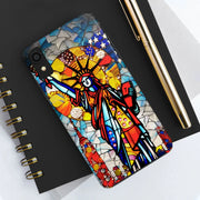 Statue of Liberty Mosaic Art Tough Phone Case LavenderCeleste