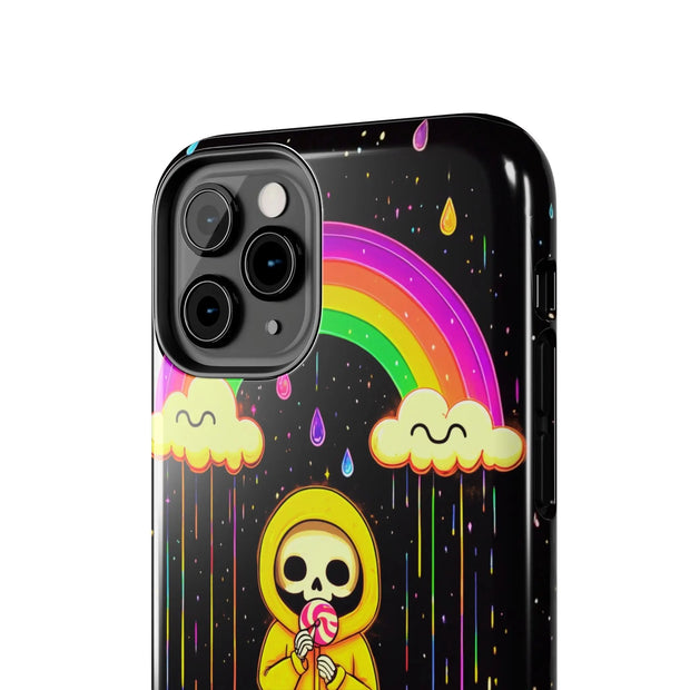 Rainbow Skeleton Lollipop Tough Phone Case LavenderCeleste