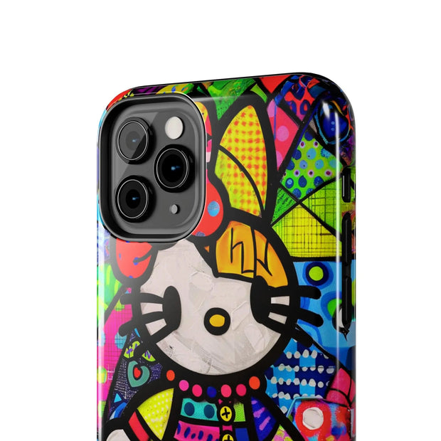 Pop Patchwork Kitty Tough Phone Case Printify
