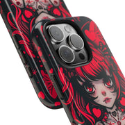 Kawaii Gothpunk Red Heart Tough Phone Case