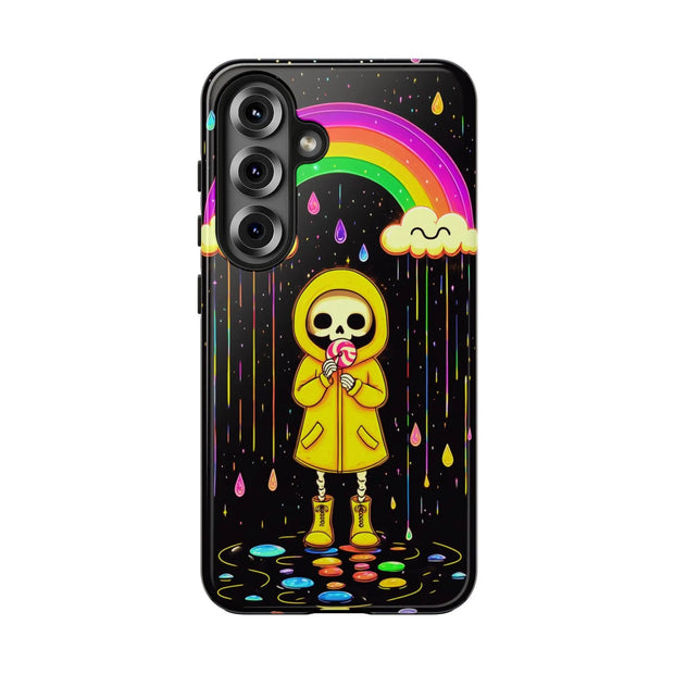 Rainbow Skeleton Lollipop Tough Phone Case LavenderCeleste