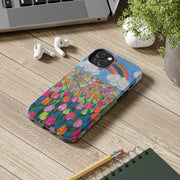 Rainbow Tulip Field Tough Phone Case LavenderCeleste