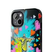 Rio de Janeiro Neon Pop Art Tough Phone Case LavenderCeleste