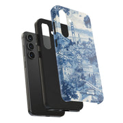 San Francisco Toile de Jouy Scenic Tough Phone Case LavenderCeleste