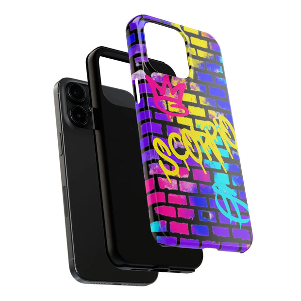Scorpio Graffiti Wall Zodiac Tough Phone Case LavenderCeleste