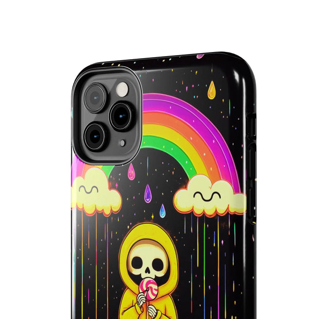 Rainbow Skeleton Lollipop Tough Phone Case LavenderCeleste