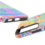 South Beach Miami Mosaic Art Tough Phone Case LavenderCeleste