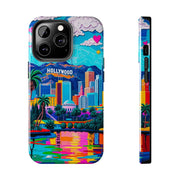 Los Angeles Hollywood Skyline Tough Phone Case – Vibrant Pop Art City Design - LavenderCeleste