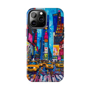 Times Square NYC Pop Art Tough Phone Case LavenderCeleste