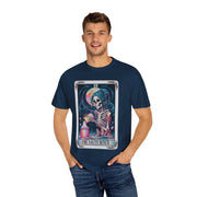 The Salty Bitch Skeleton Tarot Comfort Colors Tee LavenderCeleste