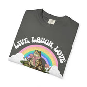 Live Laugh Love Bitch Frog Shirt – Funny Cottagecore Rainbow Design