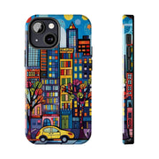 Upper Eastside NYC Pop Art Tough Phone Case LavenderCeleste