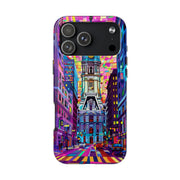 Philadelphia Pop Art Skyline Tough Phone Case LavenderCeleste