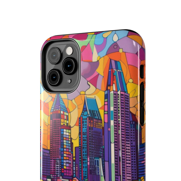 San Diego Skyline Pop Art Tough Phone Case LavenderCeleste