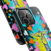 Rio de Janeiro Neon Pop Art Tough Phone Case LavenderCeleste