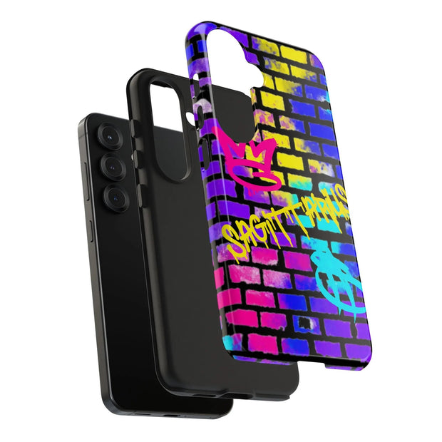 Sagittarius Graffiti Wall Zodiac Tough Phone Case LavenderCeleste