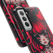 Kawaii Gothpunk Red Heart Tough Phone Case