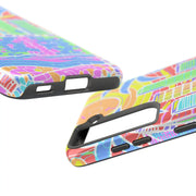 South Beach Miami Mosaic Art Tough Phone Case LavenderCeleste