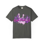 Scorpio Queen Graffiti Zodiac Comfort Colors Tee LavenderCeleste