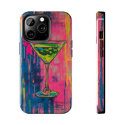 Neon Martini Pop Art Tough Phone Case Printify