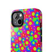Retro Kawaii Bright Floral Pattern Tough Phone Case