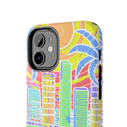 South Beach Miami Mosaic Art Tough Phone Case LavenderCeleste