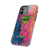 Neon Martini Pop Art Tough Phone Case Printify