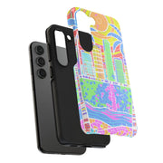 South Beach Miami Mosaic Art Tough Phone Case LavenderCeleste