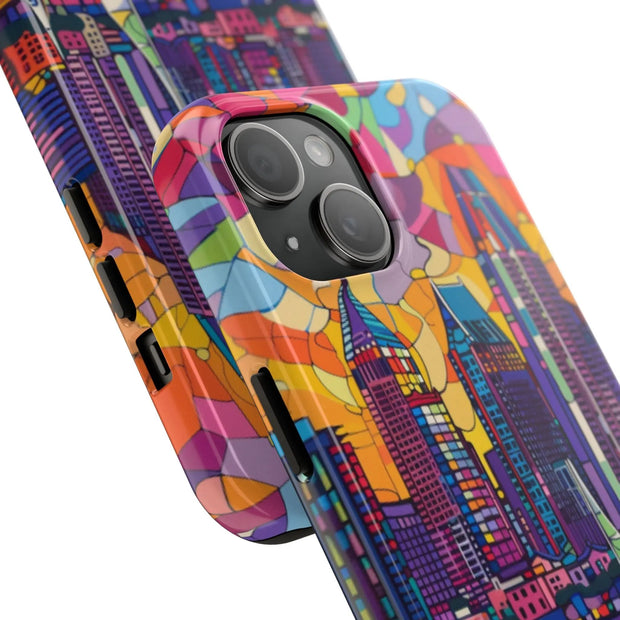 San Diego Skyline Pop Art Tough Phone Case LavenderCeleste
