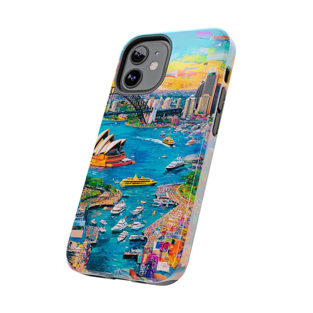 Sydney Collage Skyline Art Tough Phone Case LavenderCeleste