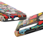 Queen of Hearts Pop Art Tough Phone Case LavenderCeleste