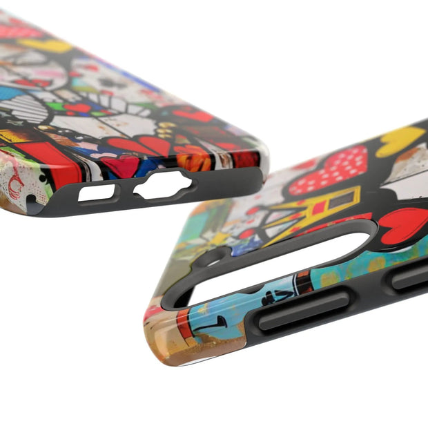 Queen of Hearts Pop Art Tough Phone Case LavenderCeleste