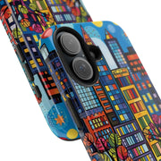 Upper Eastside NYC Pop Art Tough Phone Case LavenderCeleste