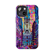 Philadelphia Pop Art Skyline Tough Phone Case LavenderCeleste