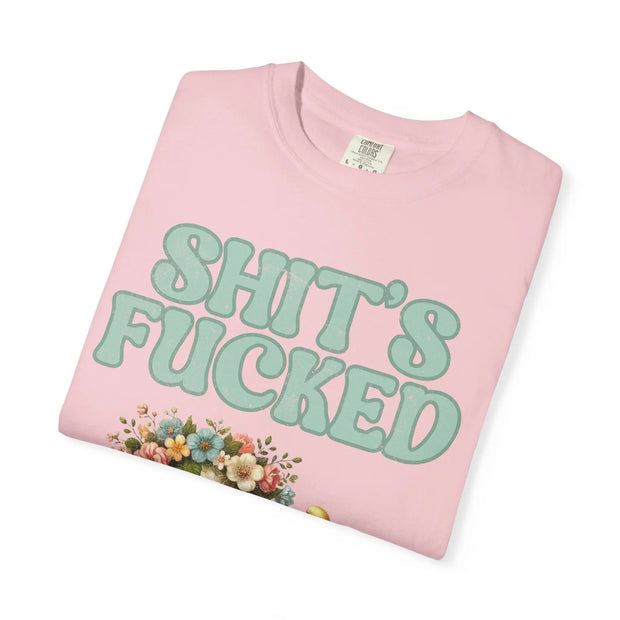 Shit’s Fucked Cute Lamb Comfort Colors T-Shirt LavenderCeleste