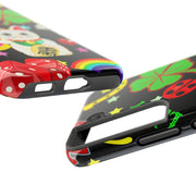 Lucky Symbols Tough Phone Case – 777 Dice Rainbow Maneki Neko Design - LavenderCeleste