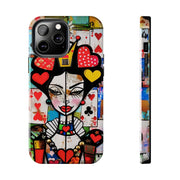 Queen of Hearts Pop Art Tough Phone Case LavenderCeleste