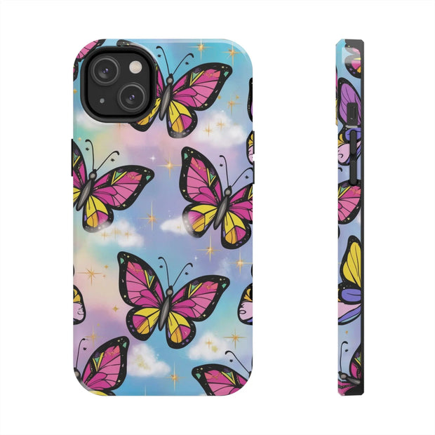 Retro Pop Art Butterfly Sky Tough Phone Case