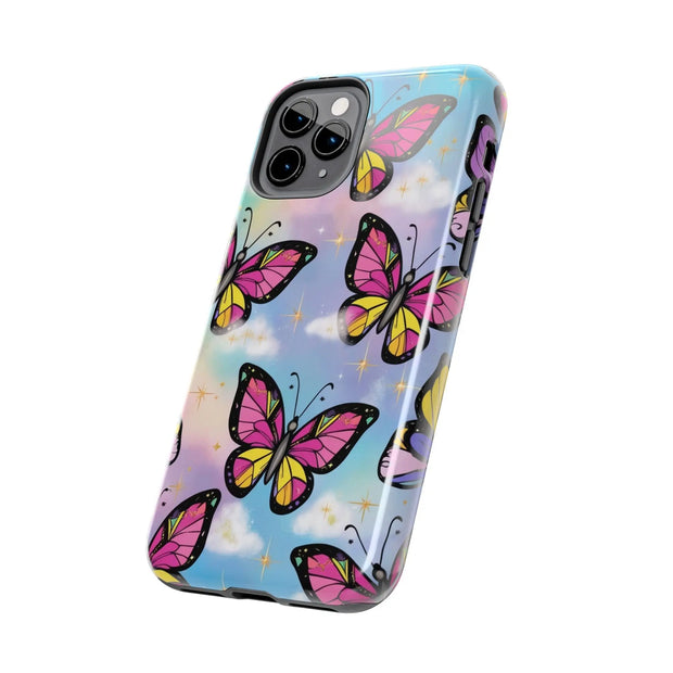 Retro Pop Art Butterfly Sky Tough Phone Case