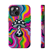 Psychedelic Rainbow Mushroom Art – Trippy Tough Case Printify