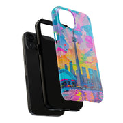 Toronto Pop Art Collage Skyline Tough Phone Case LavenderCeleste