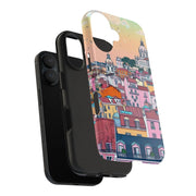 Lisbon Portugal Tough Phone Case – Pastel City Skyline Aesthetic