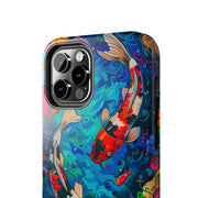 Vibrant Koi Pond Pop Art Tough Phone Case